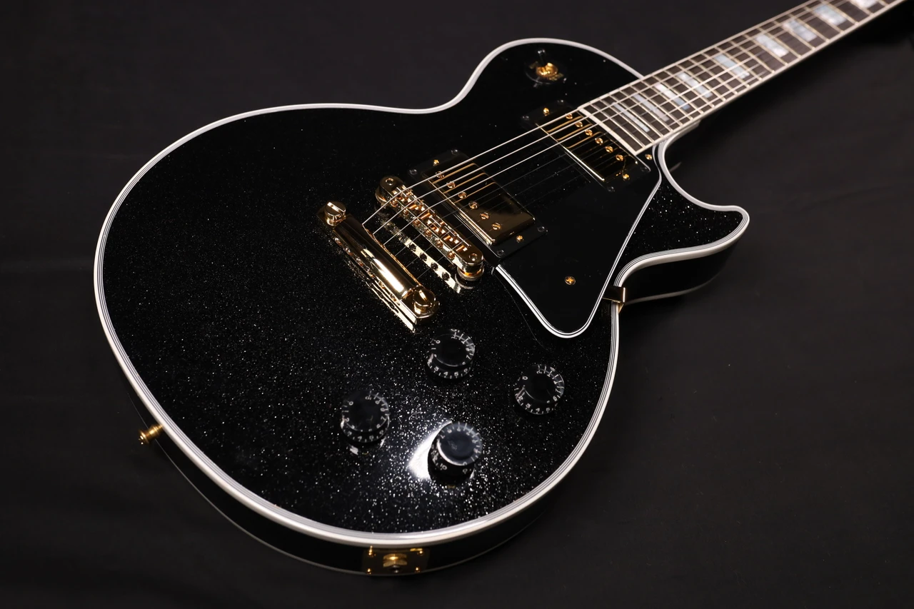 Gibson Custom Shop M2M Les Paul Custom Black Sparkle Gloss Gold 