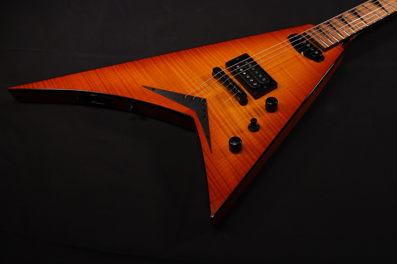 Jackson Custom Shop USA RR Rhoads HS TOM Amber Lager Burst 006