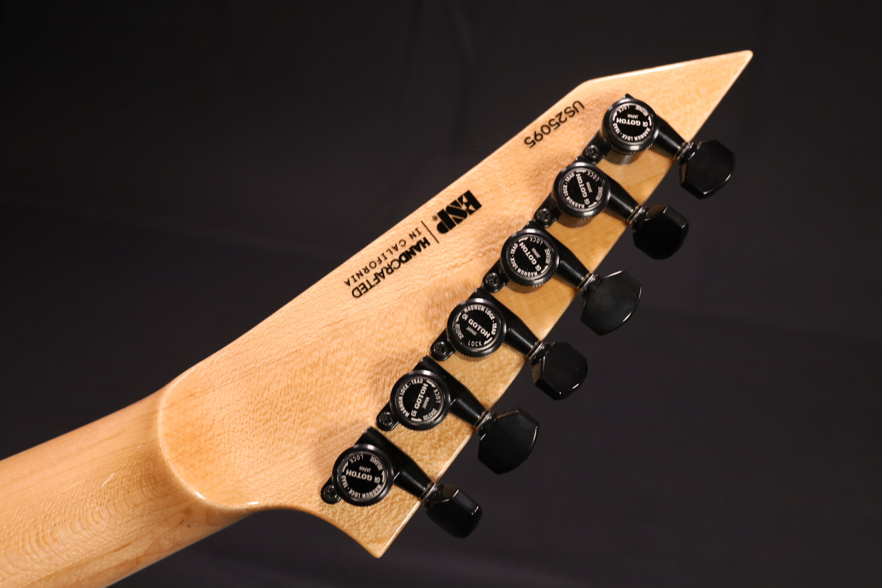 ESP USA Custom Shop Horizon 2 Quilt Maple Black Hardware See Thru