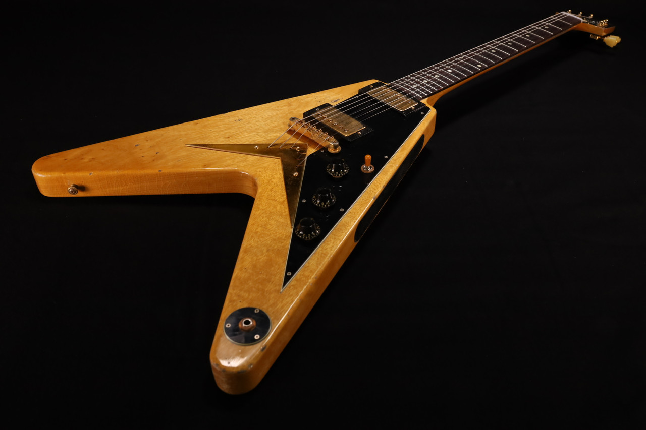 Gibson Custom Shop CUSTOM ORDER 58 Korina Flying V Black Pcikguard
