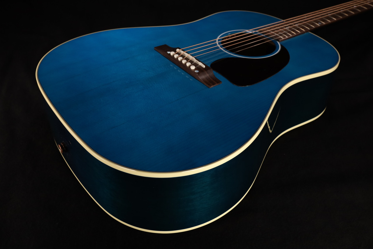 【希少】Gibson Custom Shop J-45 Navy Blue Gibson J-45 Standard Bluebonnet Gloss with Hardshell 108 - Liberty
