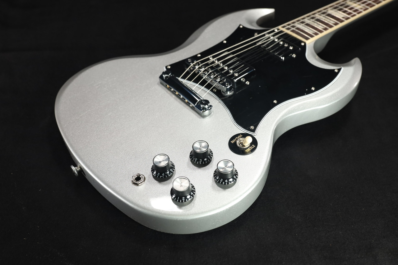 Gibson SG Standard Silver Metallic Silver Mist USA - SGS00S1CH1