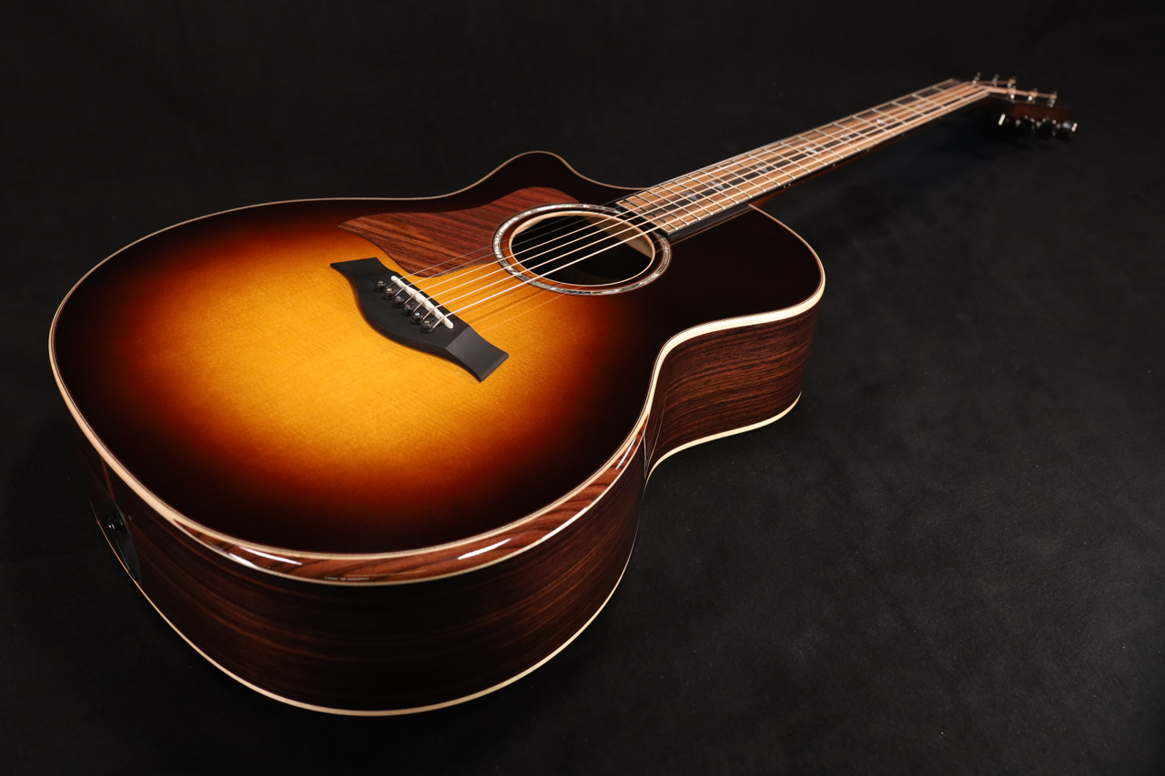 taylor 114ce tobacco sunburst Taylor 814ce Grand Auditorium Cutaway Electric LEFT HANDED Tobacco Sunburst  with case 059