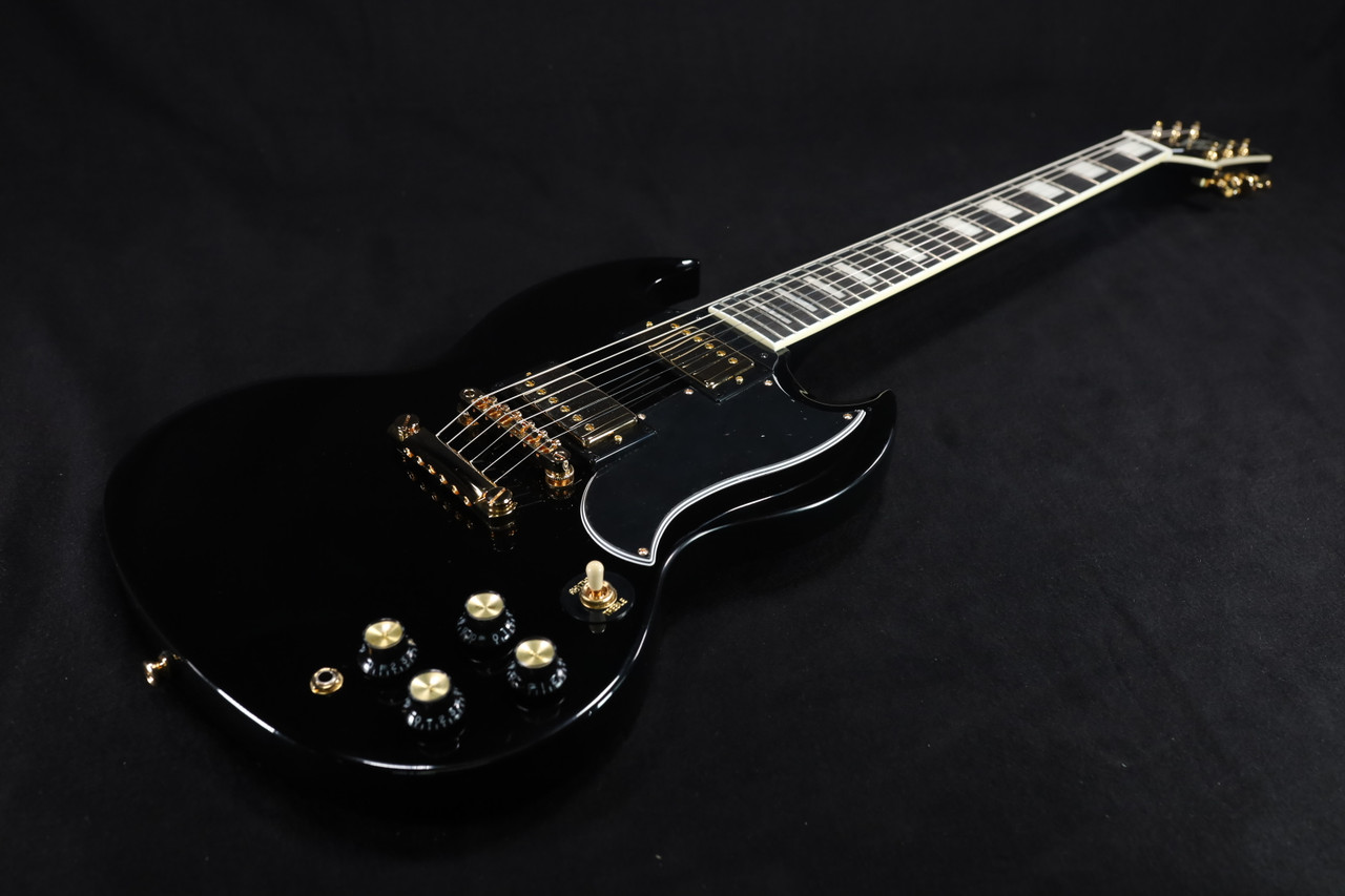 Epiphone SG Custom Electric Guitar - Ebony with Gig bag