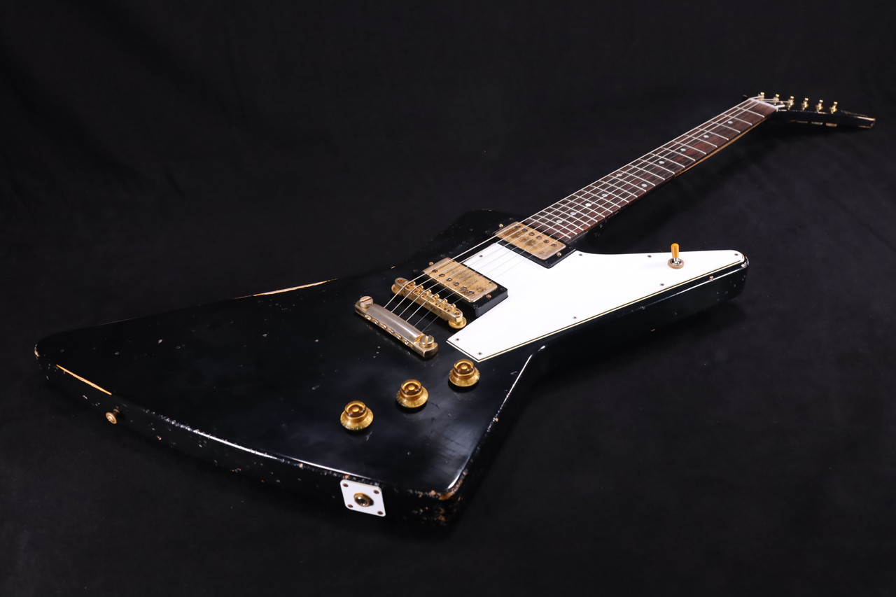 Gibson Custom Shop 58 Korina Explorer Ebony Over Korina Murphy Lab