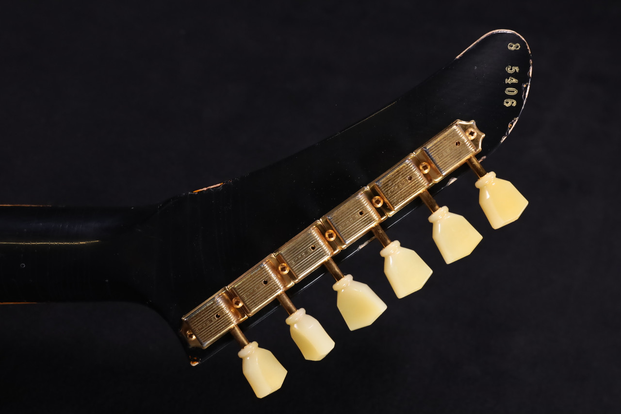 Gibson Custom Shop 58 Korina Explorer Ebony Over Korina Murphy Lab