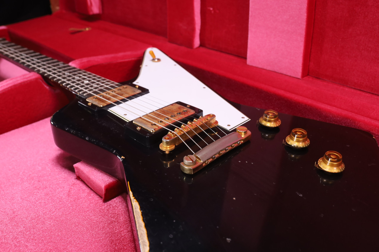 Gibson custom shop 58’EXPLORER Gibson Custom Shop 58 Korina Explorer Ebony Over Korina Murphy Lab