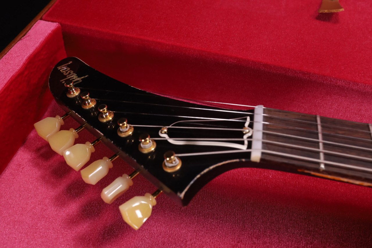 Gibson Custom Shop 58 Korina Explorer Ebony Over Korina Murphy Lab