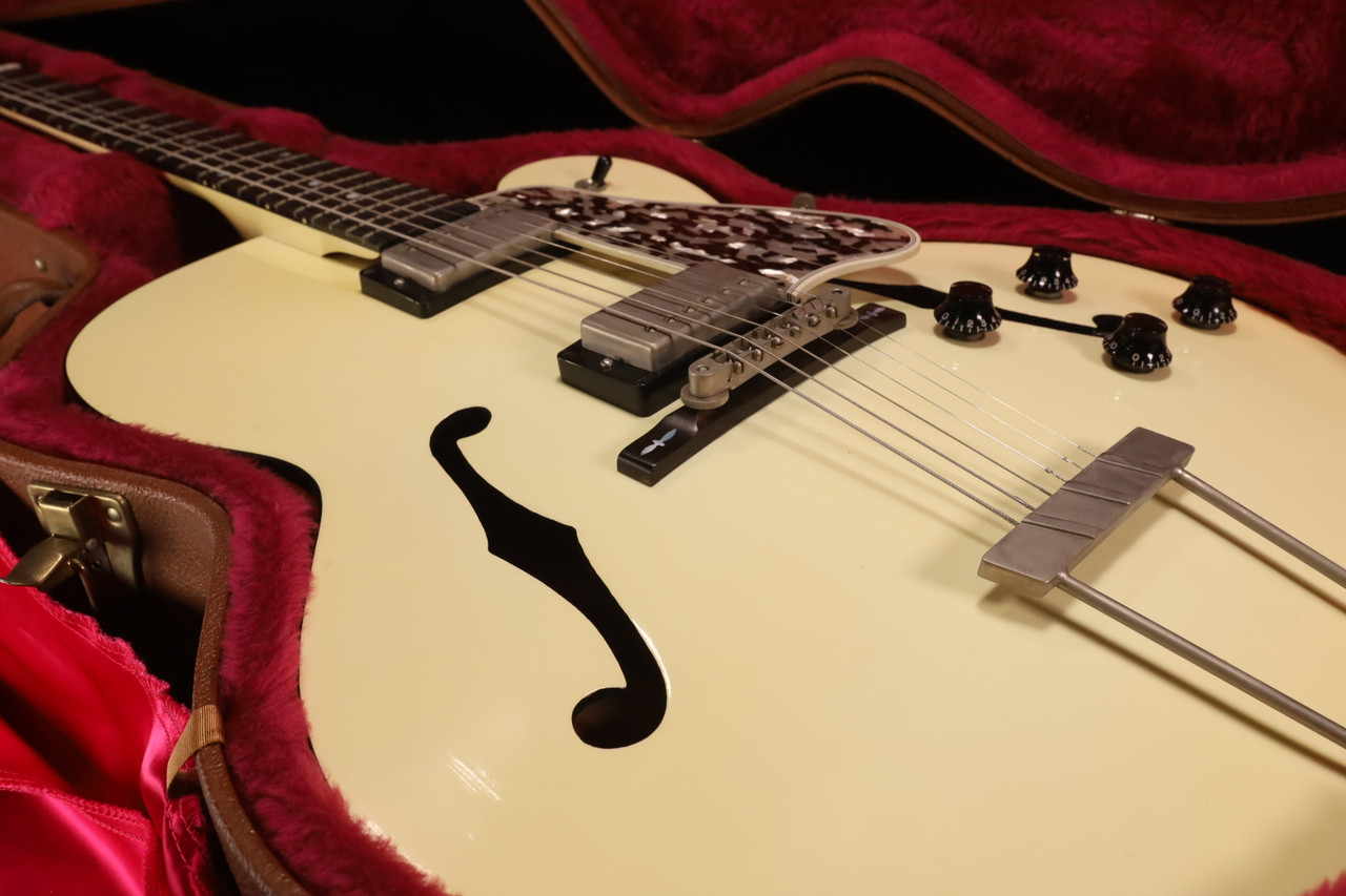 Vintage 1998 Gibson Custom L5 Studio with Case RARE - Ivory USED