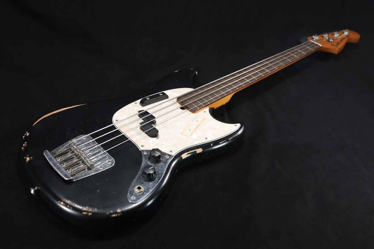 Fender JMJ Road Worn Mustang Bass Black 104 - Liberty Music