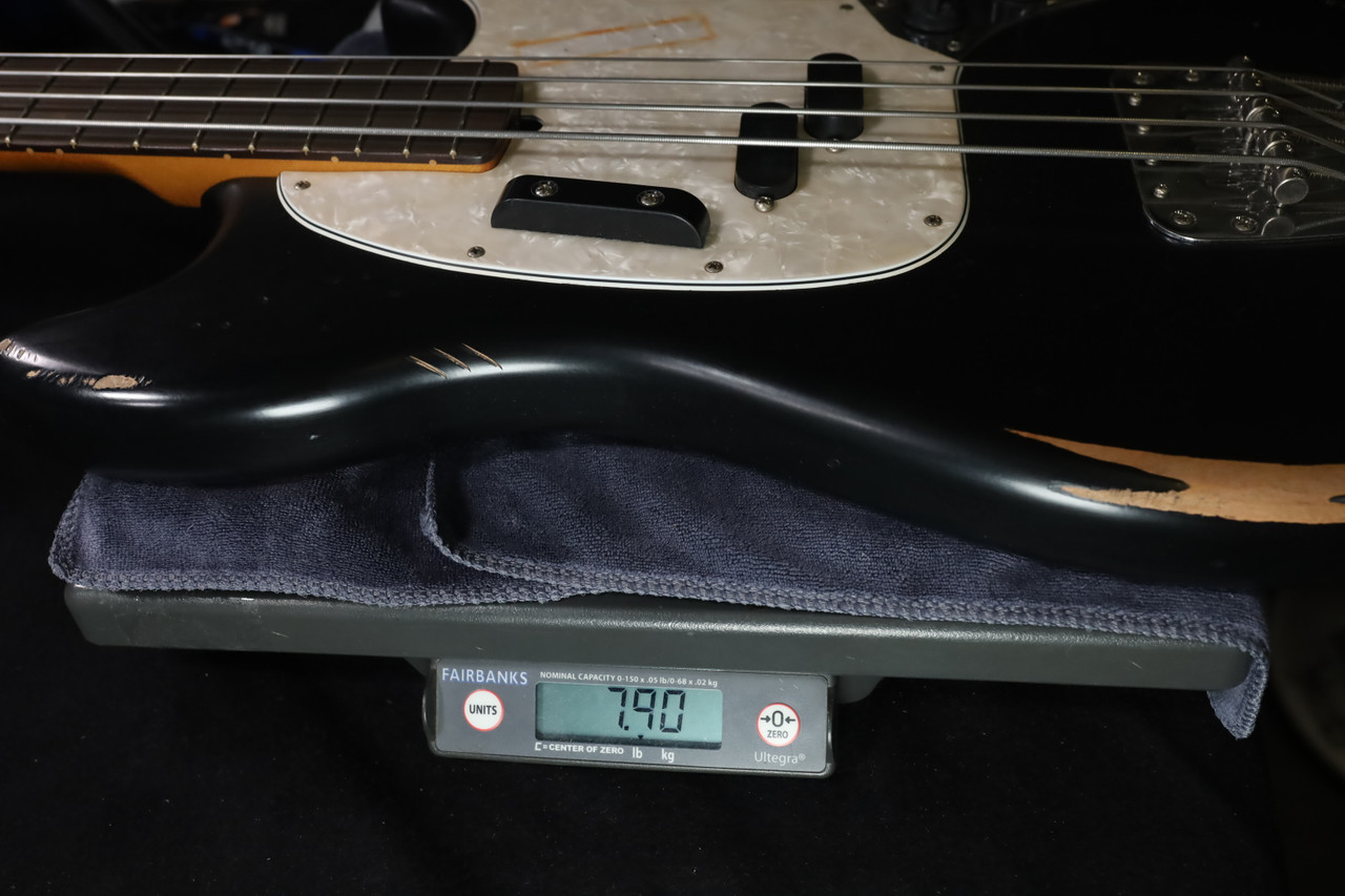 Fender JMJ Road Worn Mustang Bass Black 104 - Liberty Music