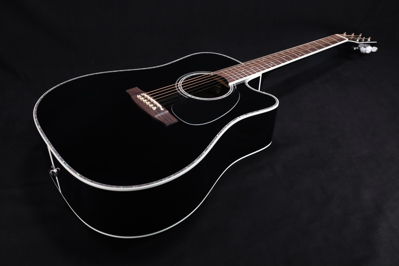 Takamine EF341DX Dreadnought Acoustic-Electric Guitar with Semi