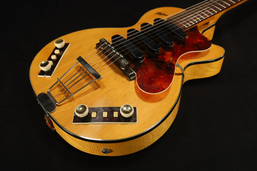 Hofner 1950's Club Guitar with 4 pickups and two control plates - Believed to be an early 1 off Prototype USED