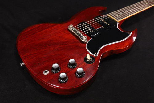 Gibson Custom Shop 1963 SG Special Reissue Lightning Bar VOS Cherry Red - SGSP63VOCHNH1 443