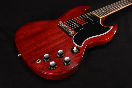 Gibson Custom Shop 1963 SG Special Reissue Lightning Bar VOS Cherry Red - SGSP63VOCHNH1 043
