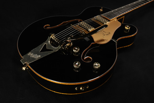 Gretsch Synchromatic Falcon Hollow Body Single-Cut with Bigsby, Ebony Fingerboard, Black 791