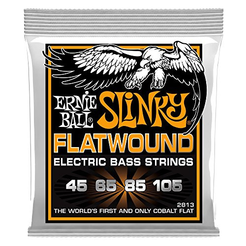 Ernie Ball Hybrid Slinky Flatwound Electric Bass Strings - 45-105 Gauge - P02813 Ernie Ball Hybrid Slinky Flatwound Electric Bass Strings - 45-105 Gauge - P02813