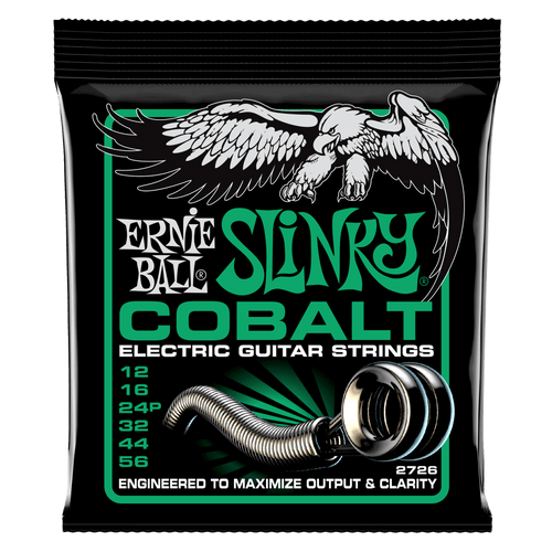 Ernie Ball Not Even Slinky Cobalt Electric Guitar Strings - 12-56 Gauge - P02726