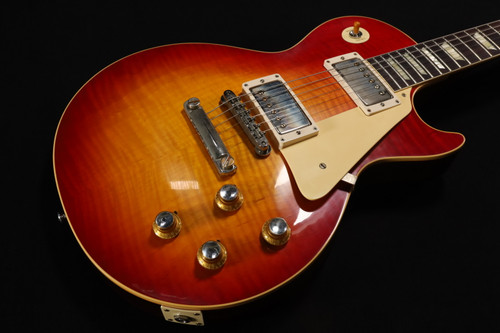 Gibson Custom Shop 1960 Les Paul Standard Reissue VOS Washed Cherry Sunburst - LPR60VOWCSNH1 393