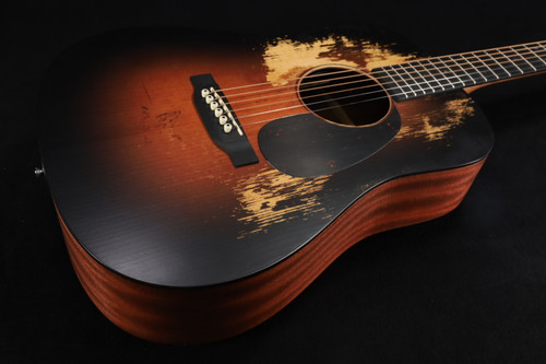 Martin Guitar D Jr-10E Street Legend Burst Satin Spr/Sap with Softshell Case 123