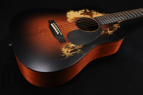 Martin Guitar D Jr-10E Street Legend Burst Satin Spr/Sap with Softshell Case 126