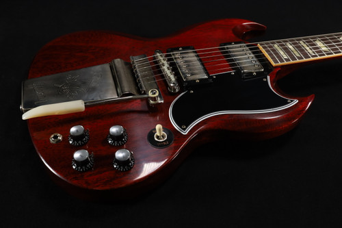 Gibson Custom Shop 1964 SG Standard Reissue w/ Maestro Vibrola VOS Cherry Red - SGSR64VOCHNM1 714