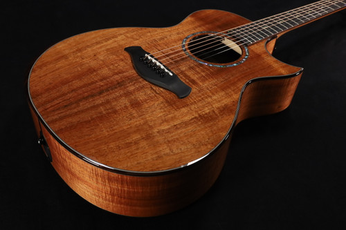 Taylor Custom #41 C22ce B6041 Grand Concert Figured Tasmanian Blackwood 074