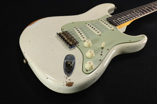 Fender Custom Shop 1962 Stratocaster - Relic - Aged Olympic White - 2025 Custom Collection - Time Machine Series 058