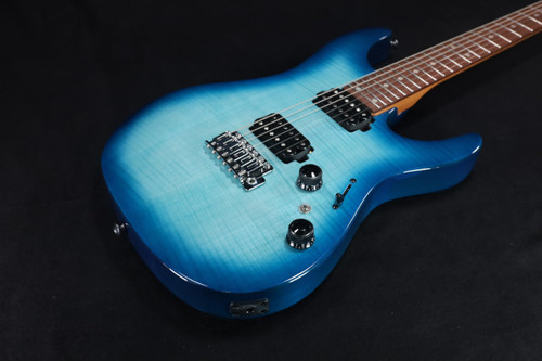 Ibanez AZ Standard 6str Electric Guitar Transparent Turquoise Burst - AZ24S1FTXB 140