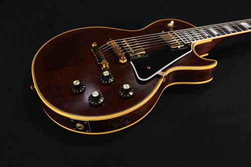 Gibson Custom 1968 Les Paul Custom Reissue Electric Guitar, Murphy Lab Light Aged Dark Walnut 878