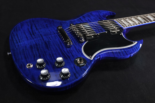 Gibson Custom Shop M2M Les Paul Custom Figured Trans Blue Gloss