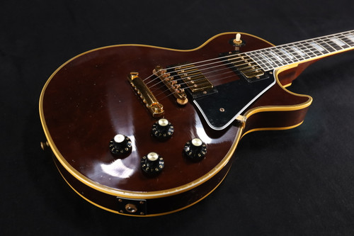 Gibson Custom 1968 Les Paul Custom Reissue Electric Guitar, Murphy Lab Light Aged Dark Walnut 148