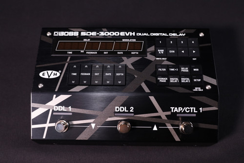 MINT Boss SDE-3000EVH Dual Digital Delay RARE USED