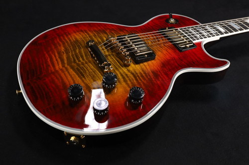 Gibson Custom Shop Les Paul Axcess Custom Figured Top w/ Ebony Fingerboard Gloss Bengal Burst - LPXC7BEGH1 923