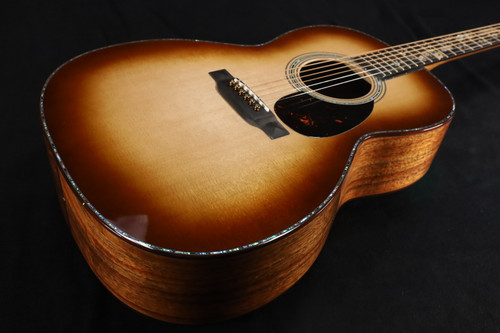 Martin O'ahu K-42 Hibiscus Acoustic Guitar - Dark Toasted Burst with Hardshell case 187