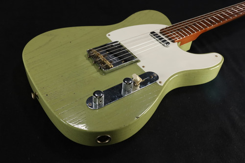 Fender Custom Shop Limited Edition Roasted Reverse '50s Telecaster Journeyman Relic, 1-Piece Roasted Quartersawn Maple Neck, Aged Appliance Green 806