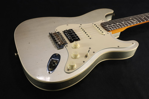 MINT Fender Custom Shop Stratocaster Double Bound HSS Aged Inca Silver USED 853