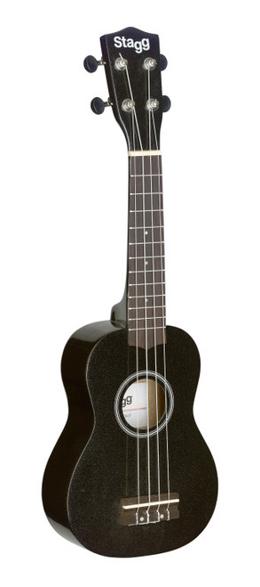 STAGG Soprano ukulele in black nylon gigbag