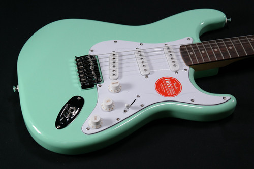 Squier FSR Affinity Series Stratocaster - Laurel Fingerboard - White Pickguard - Surf Green - 089