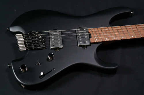Ibanez QX52BKF Q Standard Headless Electric Guitar - Black Flat - 702