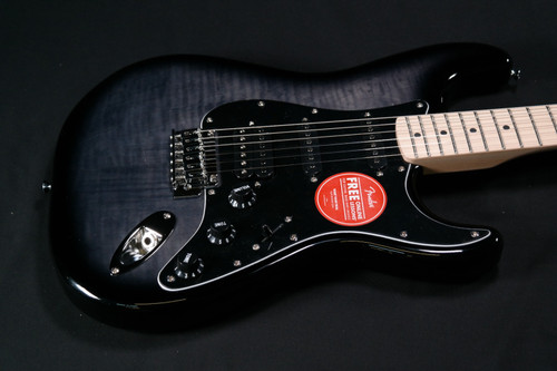 Squier Affinity Series Stratocaster FMT HSS - Maple Fingerboard - Black Pickguard - Black Burst 673