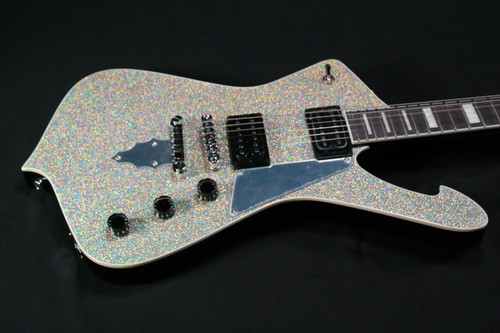 Ibanez Paul Stanley Signature PS60 NAMM 2018 Electric Guitar, Silver Sparkle - 653