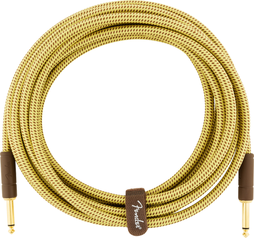 Fender Deluxe Series Instrument Cable - Straight/Straight - 15' - Tweed