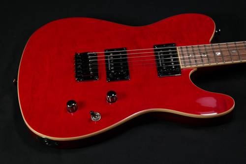 Fender Special Edition Custom Telecaster FMT HH - Laurel Fingerboard - Crimson Red Transparent - 991