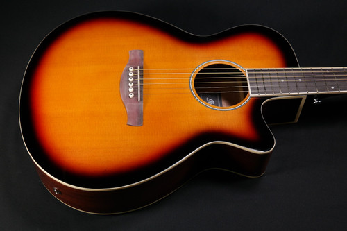 Ibanez AEG7VSH Acoustic-Electric Guitar (Transparent Vintage Sunburst) - 684