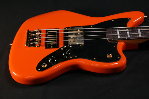 Fender Mike Kerr Jaguar Signature Bass Guitar - Tiger's Blood Orange - 796