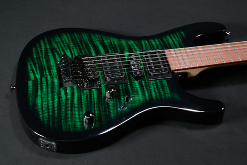 Ibanez Kiko Loureiro Signature KIKOSP3 Electric Guitar,Transparent Emerald Burst 077