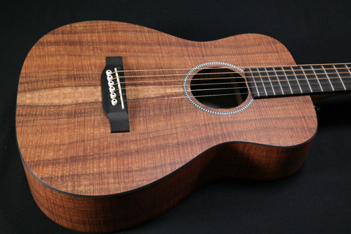 Martin Little Martin LXK2 Acoustic Guitar with Gig Bag, Koa and Sitka Spruce HPL Construction, Modified 0-14 Fret, Modified Low Oval Neck Shape 562