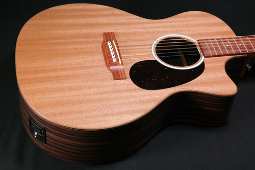 Martin Guitar X Series GPC-X2E Acoustic-Electric Guitar with Gig Bag, Mahogany Pattern High-Pressure Laminate, 14 Fret Cutaway, Performing Artist Neck Shape 190