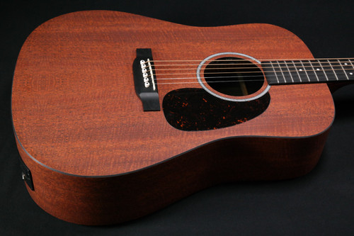 Martin Guitar X Series D-X1E Acoustic-Electric Guitar with Gig Bag, KOA Pattern High-Pressure Laminate, D-14 Fret, Performing Artist Neck Shape 005